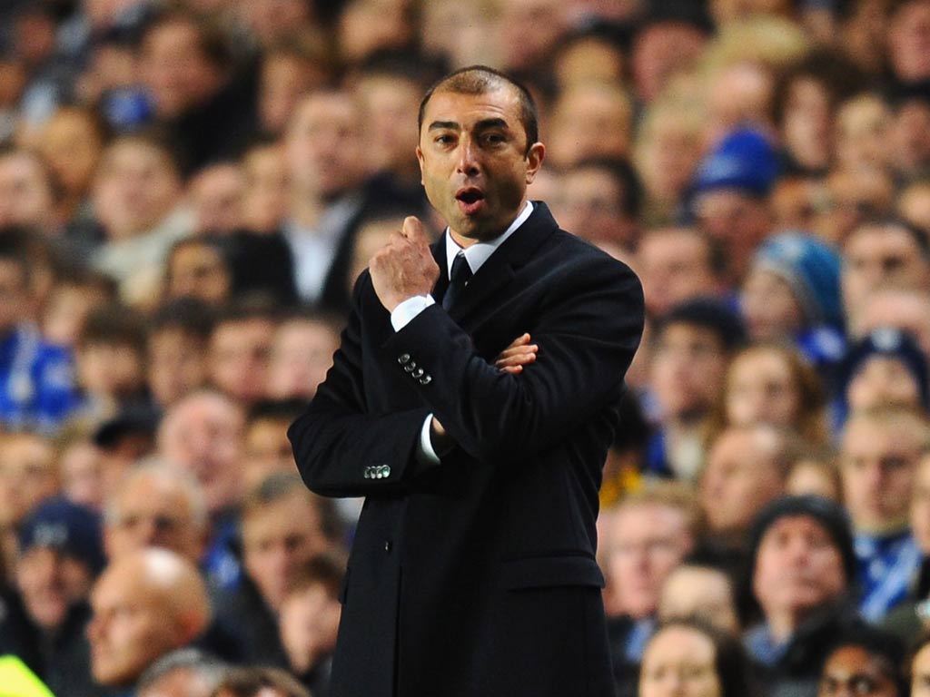 Chelsea manager Roberto Di Matteo