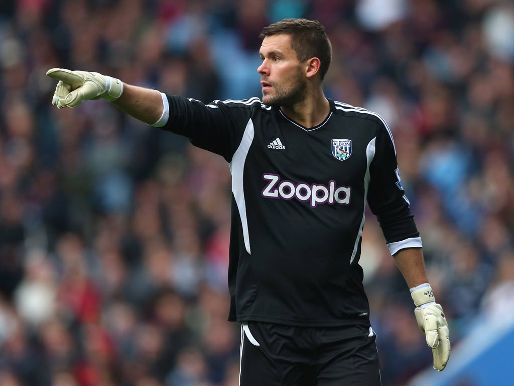 West Brom goalkeeper Ben Foster