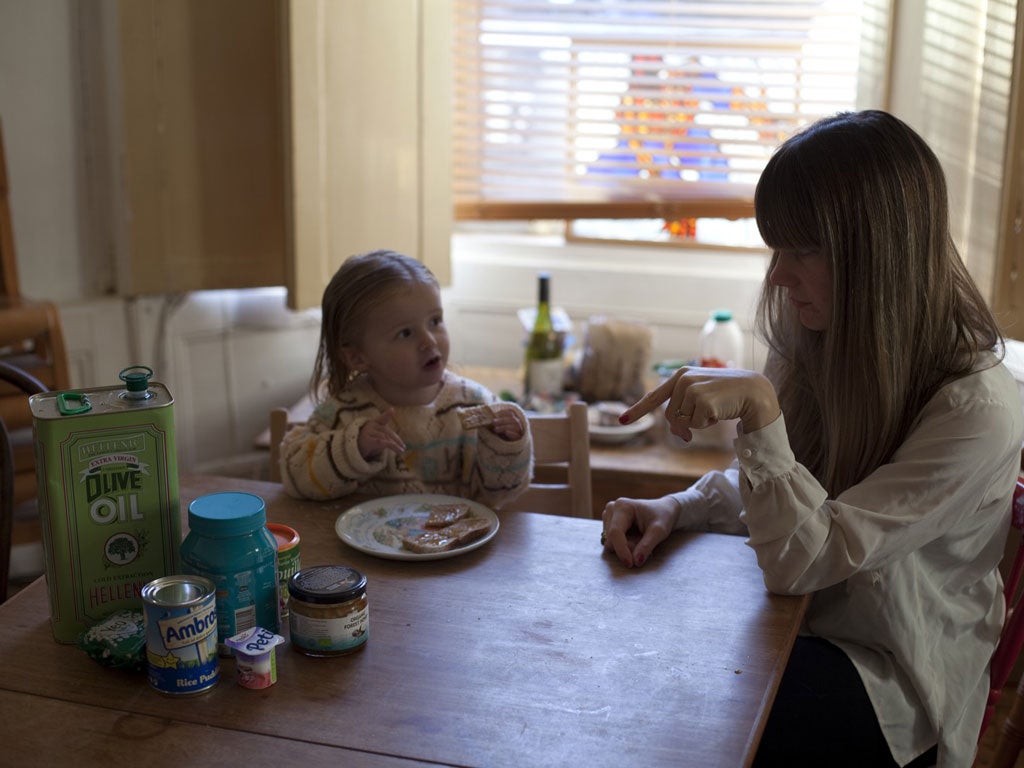 Bringing up baby: writer Charlotte Philby with her daughter Rosabel, aged two