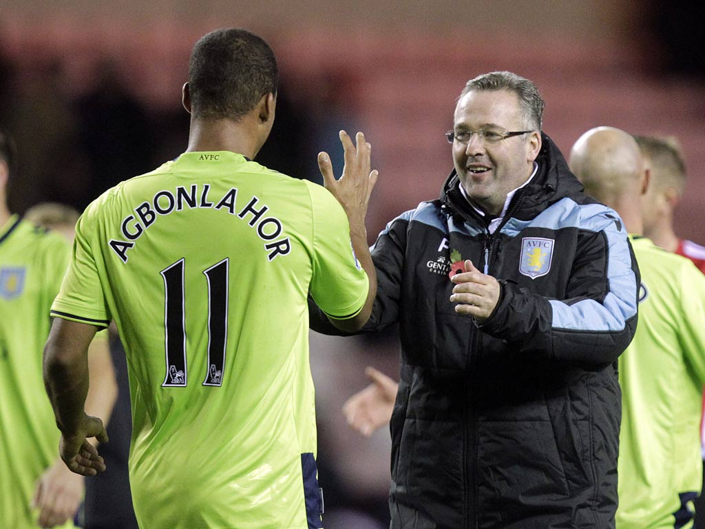 Gabriel Agbonlahor and Paul Lambert