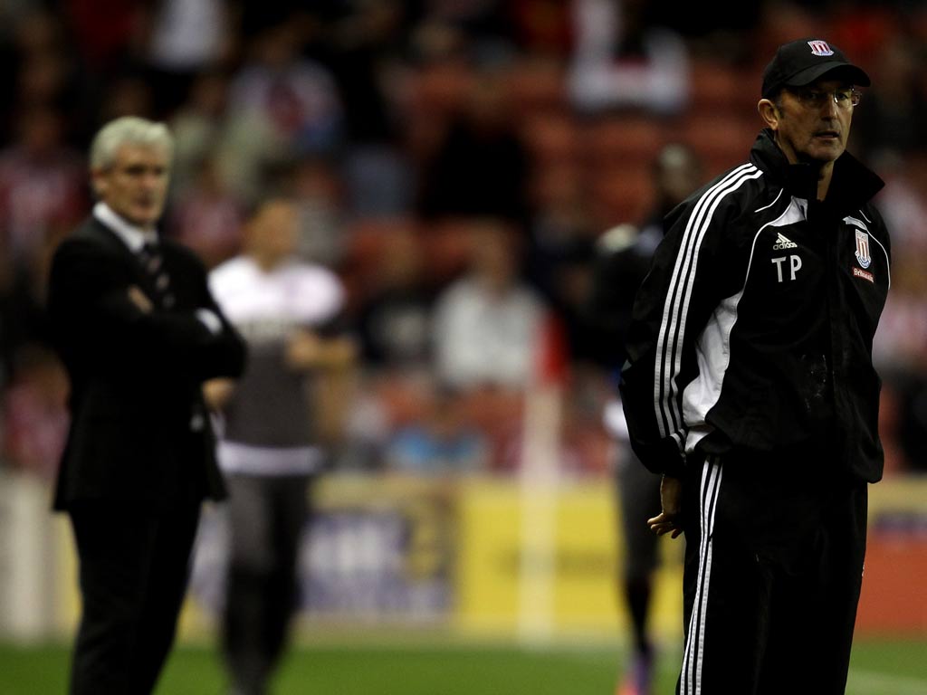 Mark Hughes and Tony Pulis in 2010