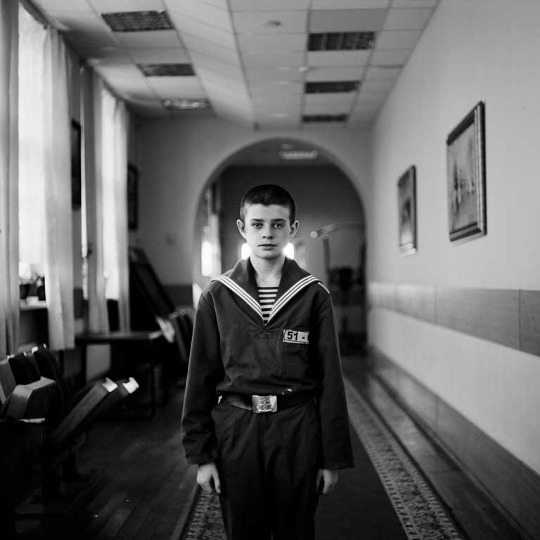 Sergey: The quiet 14-year-old orphan would often boast, 'We are military men,' but he was frequently bullied by more exuberant boys
