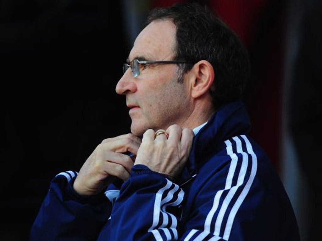 Martin O’Neill’s job appears safe despite a poor start to the season