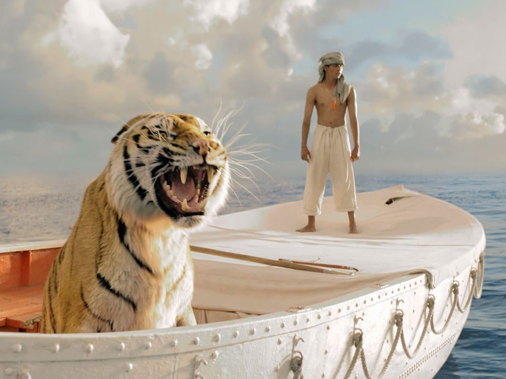 Suraj Sharma stars opposite a CGI tiger in Ang Lee's new film 'Life of Pi'