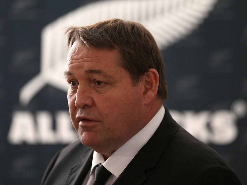 Tour de force: All Blacks coach Steve Hansen has changed a third of his squad for their European campaign