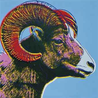 ANDY WARHOL (1928-1987) Endangered Species: Bighorn Ram Estimate: $700,000-$1,000,000 Price realized: $842,500
