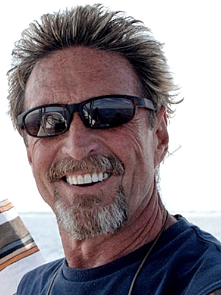 John McAfee, founder of the eponymous anti-virus company