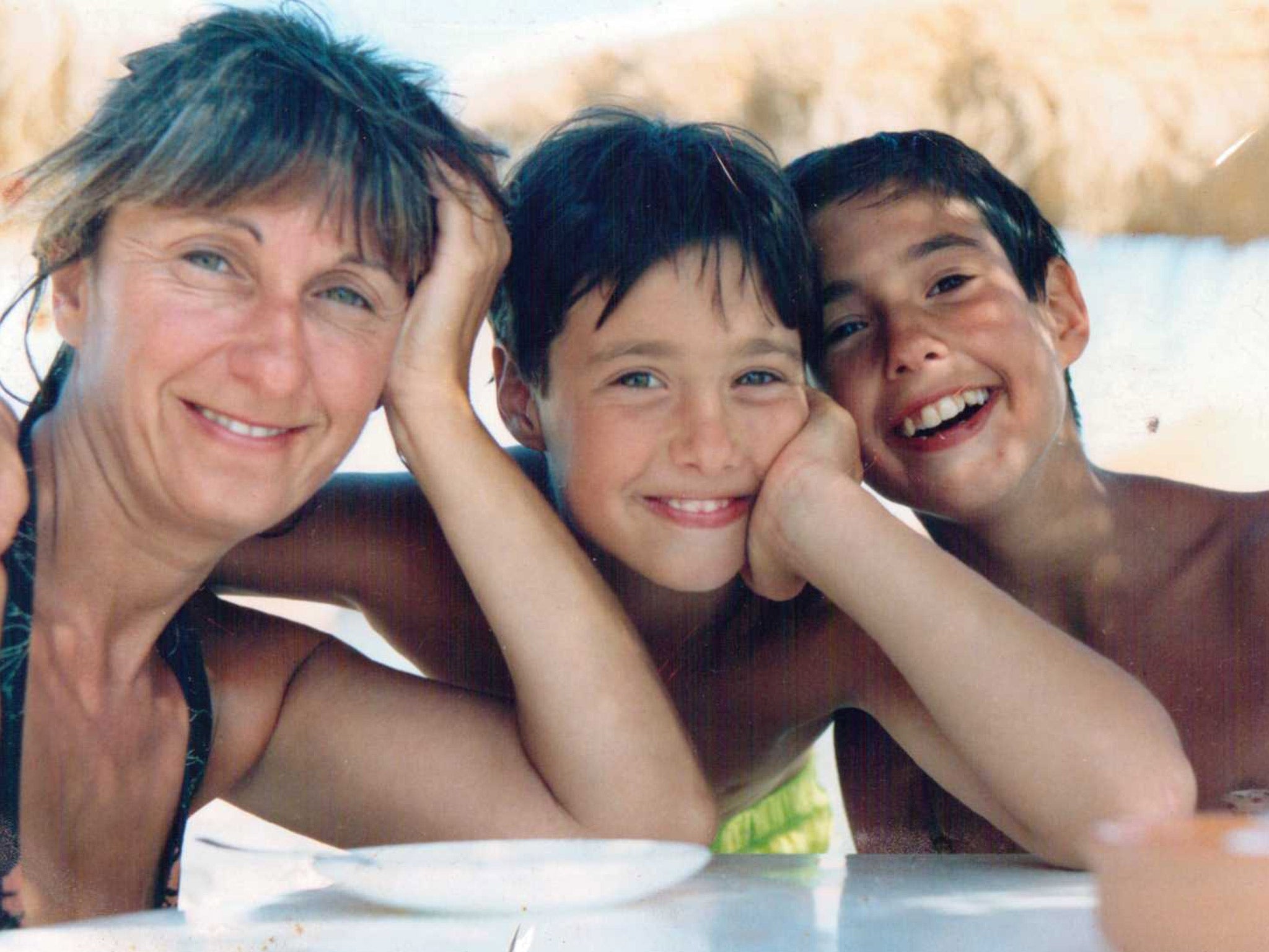 Ros Bentley, 'Andrew', aged 10, and his brother
