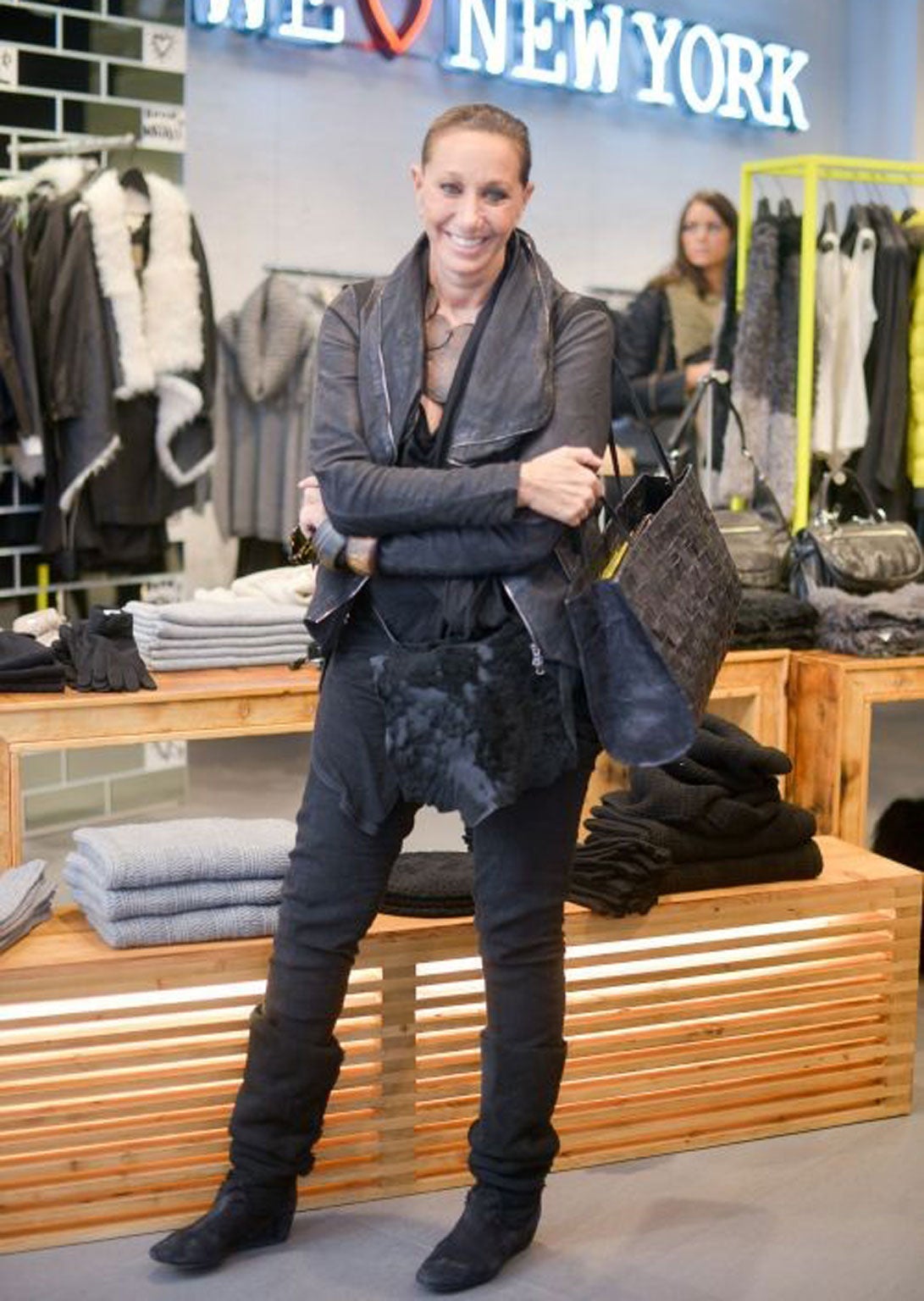 System of dressing: Karan at her DKNY store