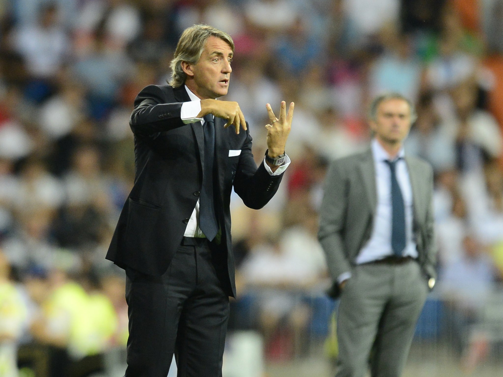 Mourinho’s Champions League win ratio 54.5 per cent compared to Mancini’s 50 per cent