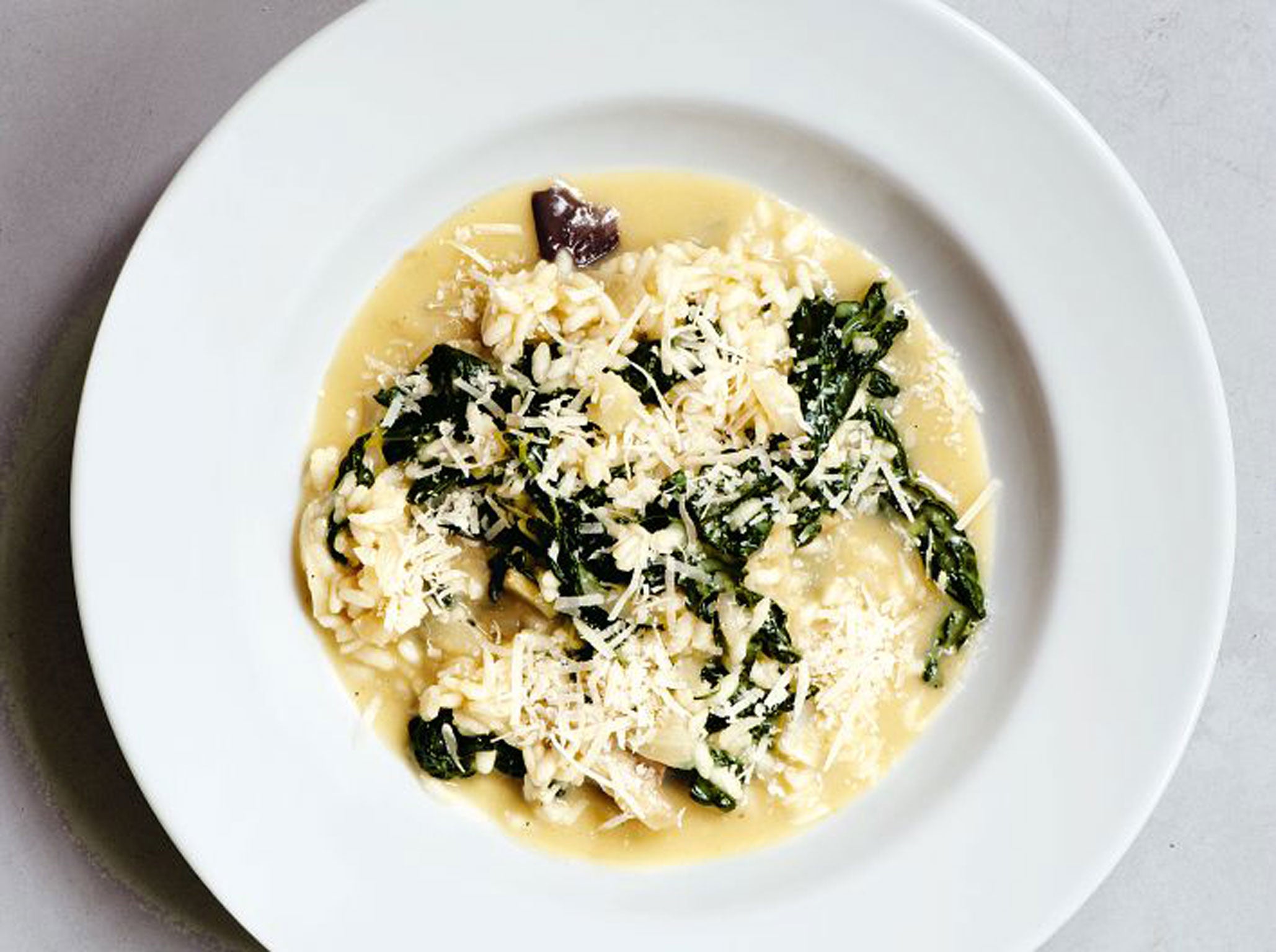 Porcini and cavolo nero risotto by Margot Henderson