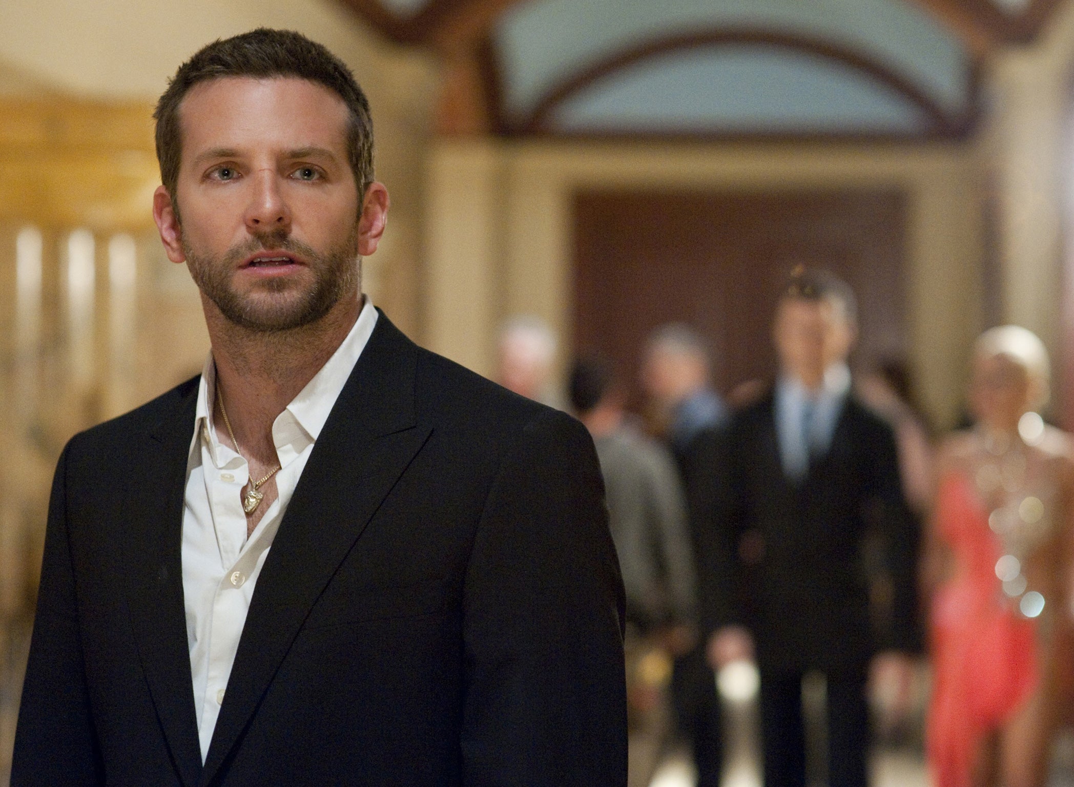 Incredible lunk: Bradley Cooper, as the troubled Pat, is both touching and threatening