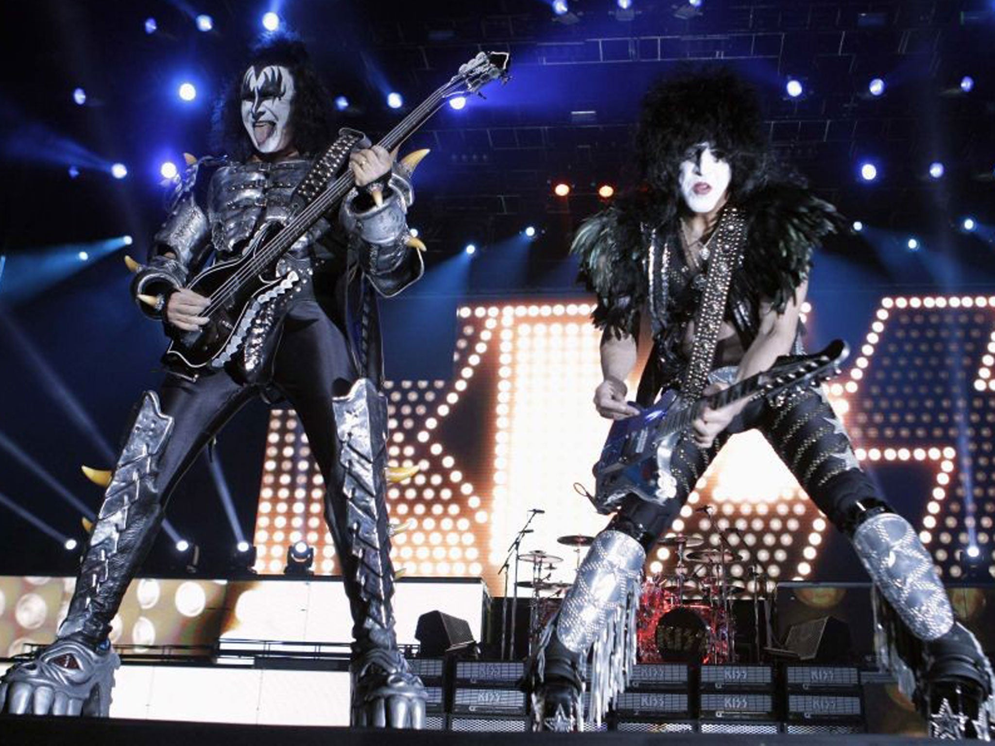 Guitar heroes: Gene Simmons and Paul Stanley of Kiss