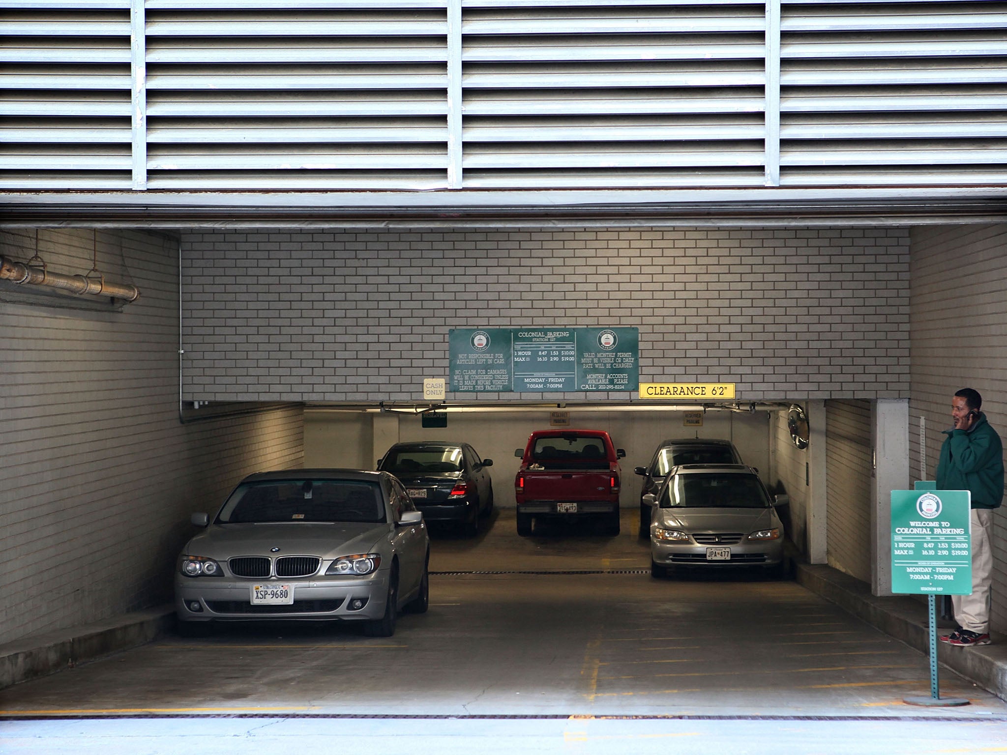 The indoor garage, just blocks away from the US Capitol, where 29-year-old Amine El Khalifi was reportedly arrested