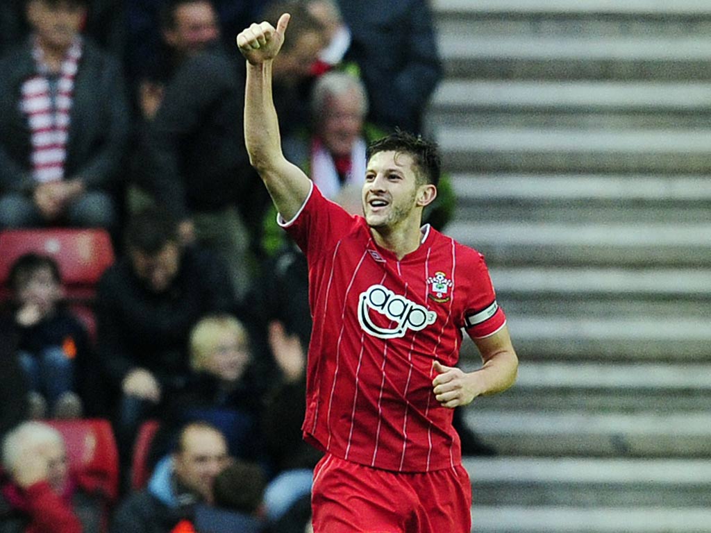 Southampton captain Adam Lallana