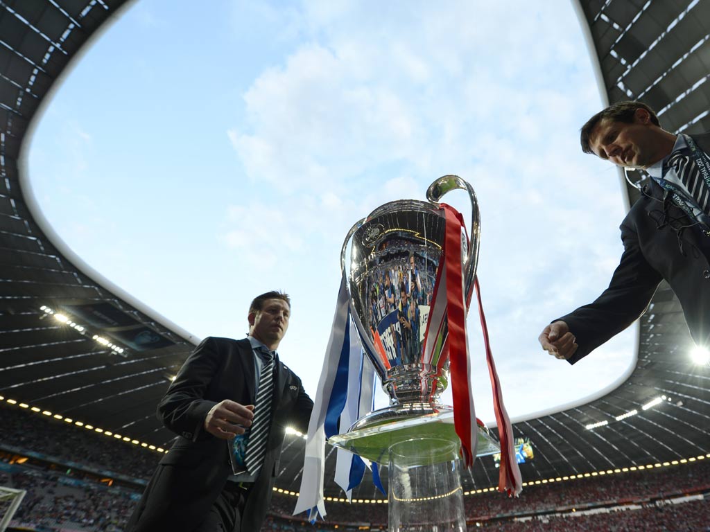 The Champions League trophy