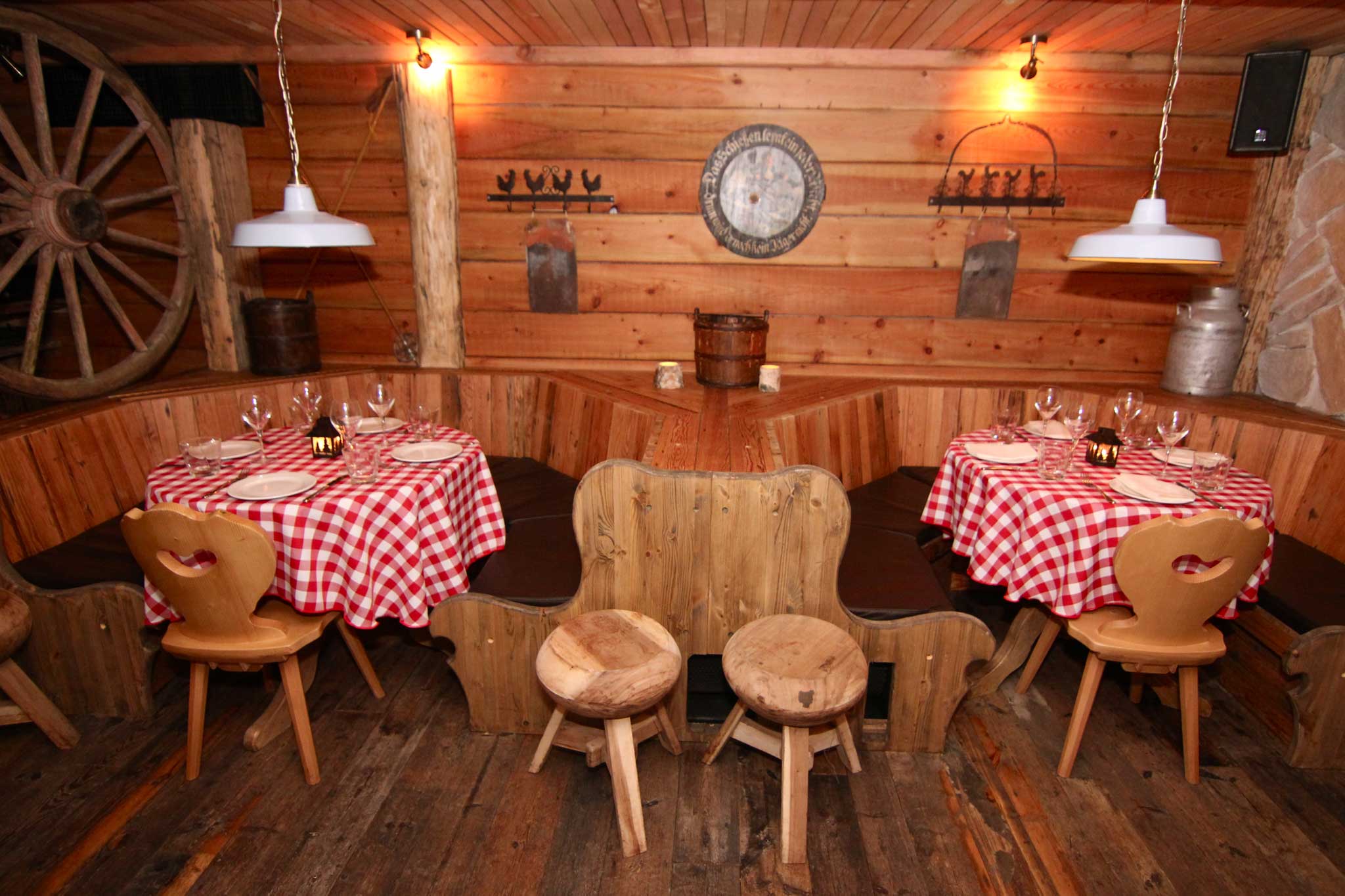 Bodo's Schloss has gone a bit overboard with the wooden decor