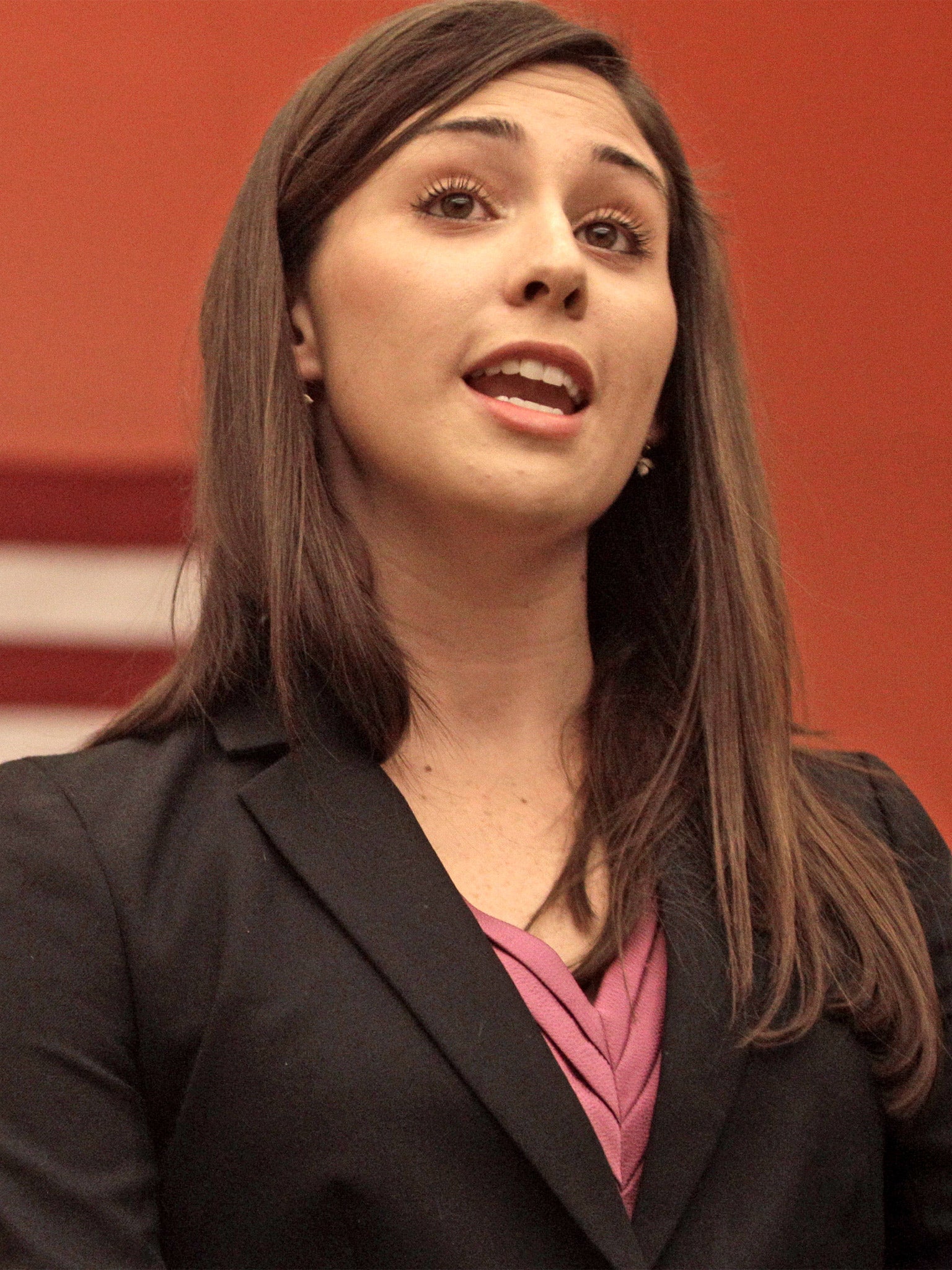 Colleen Farrell, a U.S. Marine Corps First Lieutenant and one of the group of American servicewomen who argue that their prospects are limited by the ban on women in combat