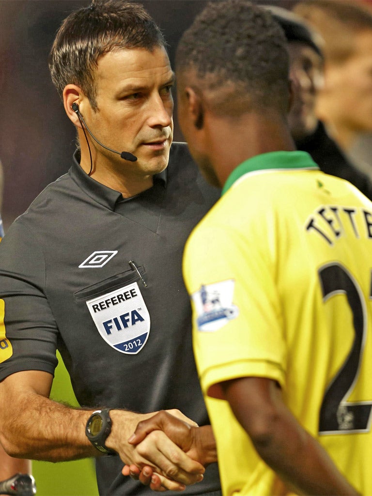 Mark Clattenburg was booed by Southampton fans last night