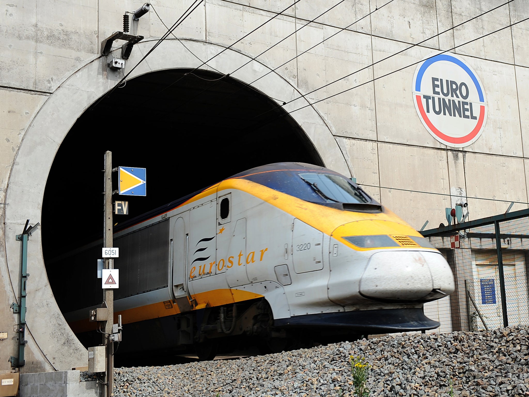 Eurostar train services between London and Paris and Brussels were also unable to pass through the tunnel