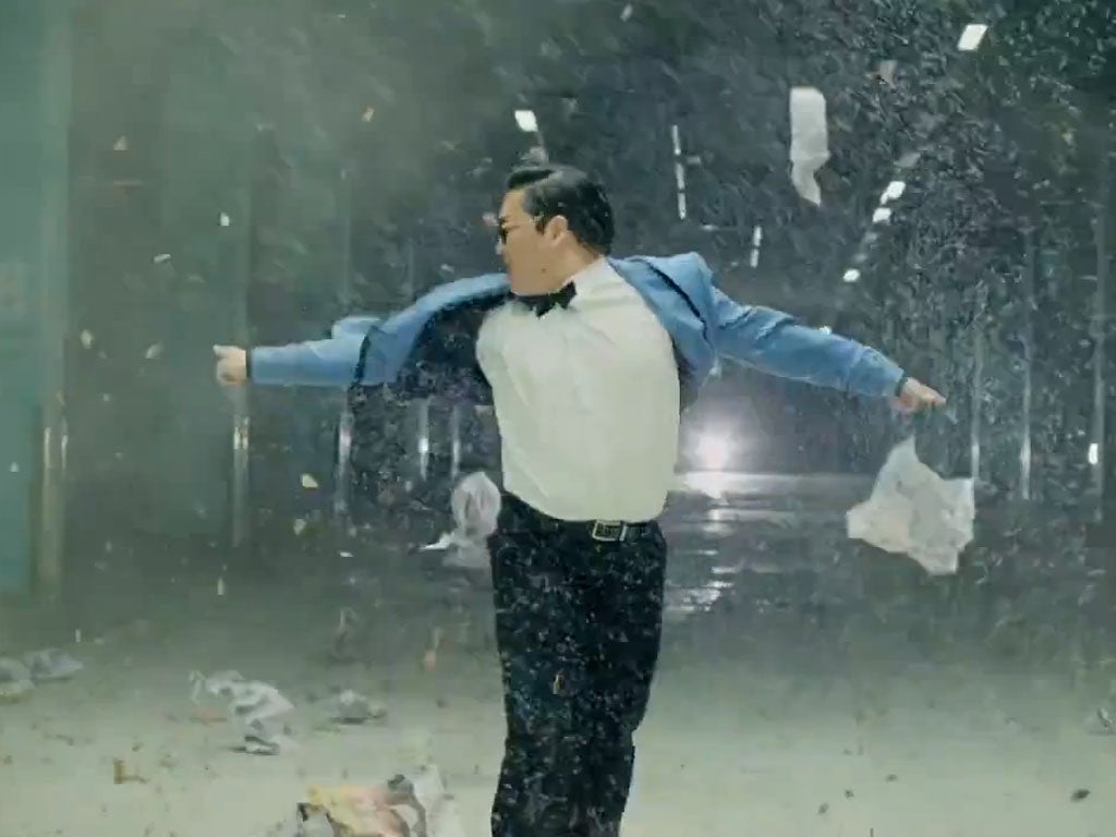 Psy does "Gangnam Style"