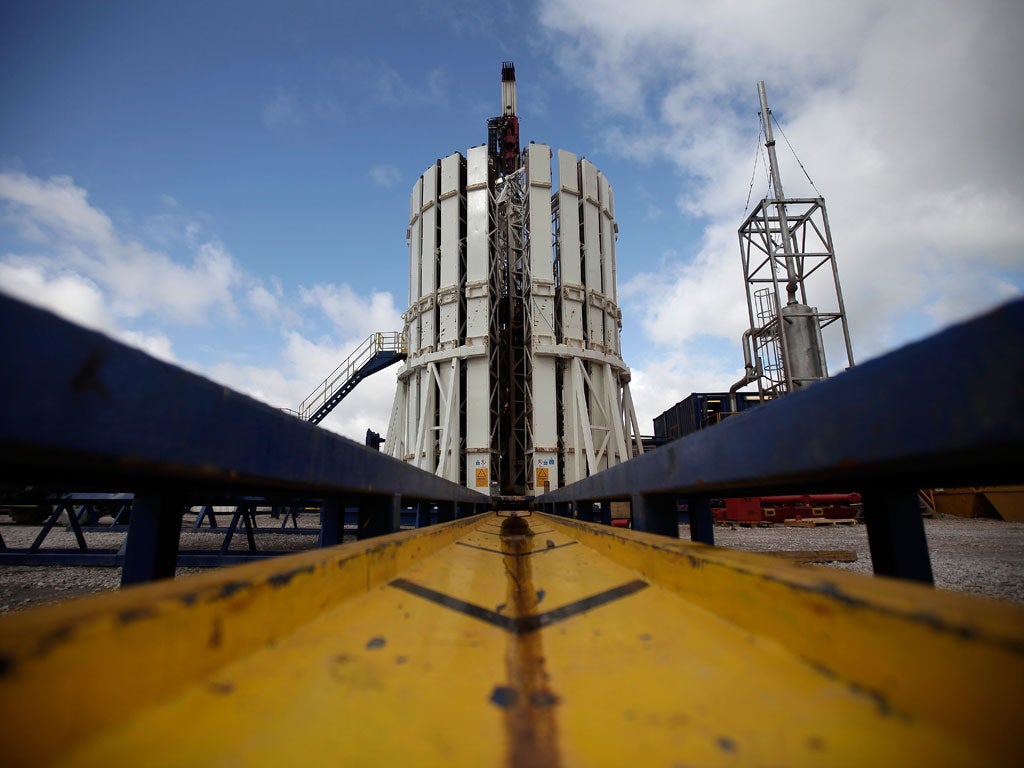 A shale fracking facility in Lancashire