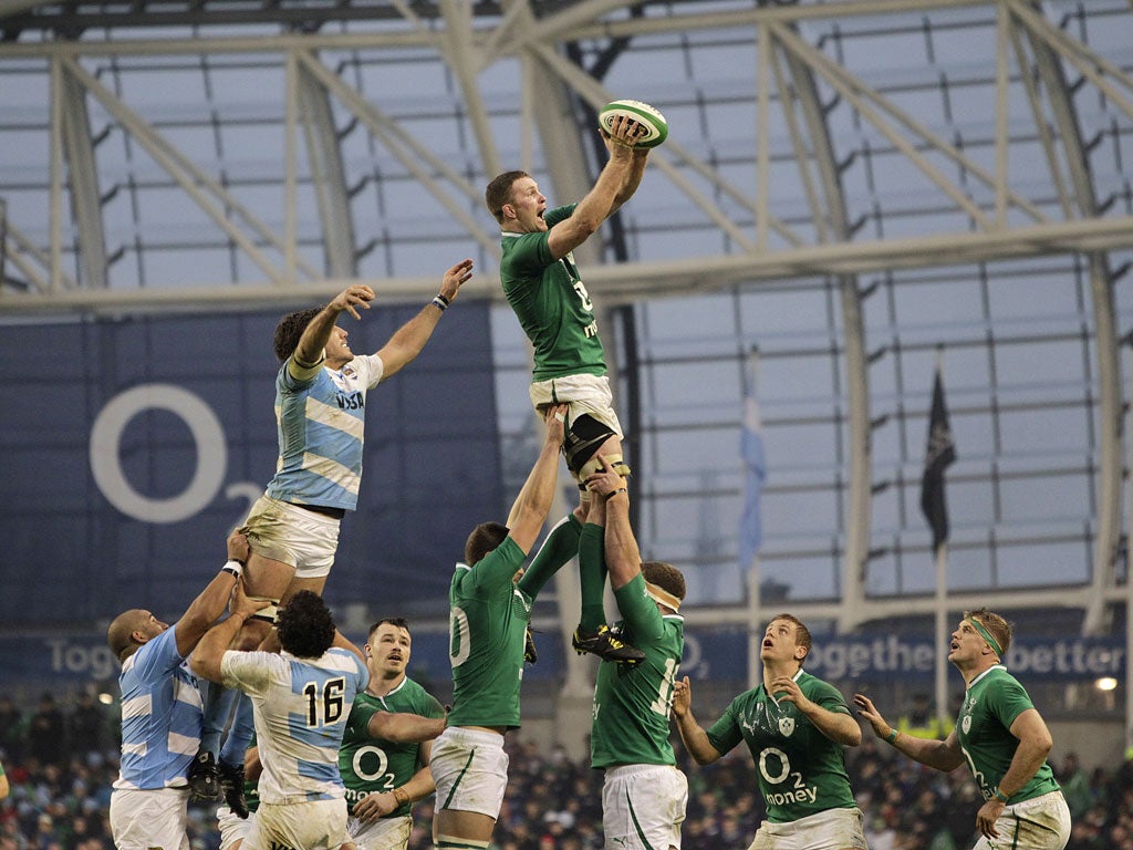 Ireland back-row forward Donnacha Ryan