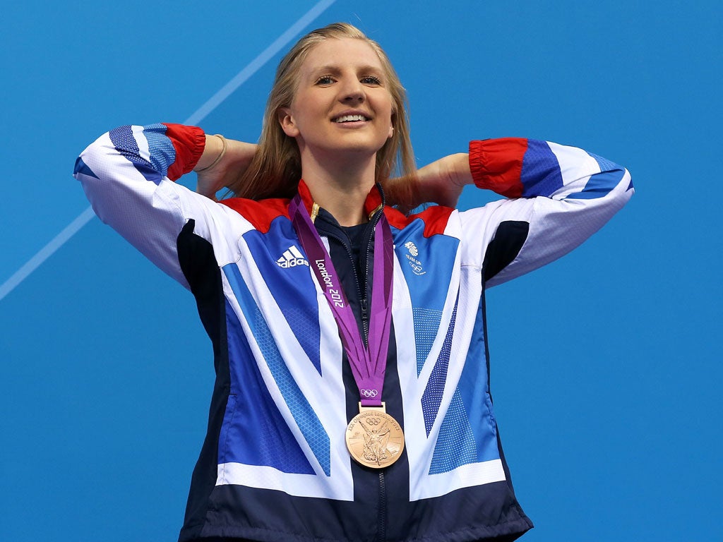 Rebecca Adlington won two bronze medals at London 2012