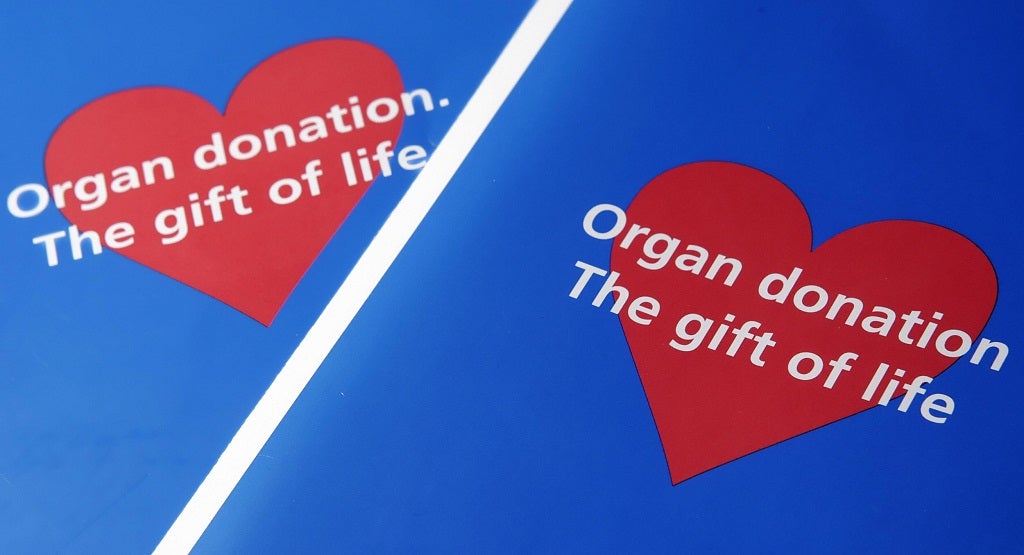 A five-week-old baby has become the youngest organ donor in Britain after a successful operation to save the life of a 22-year-old