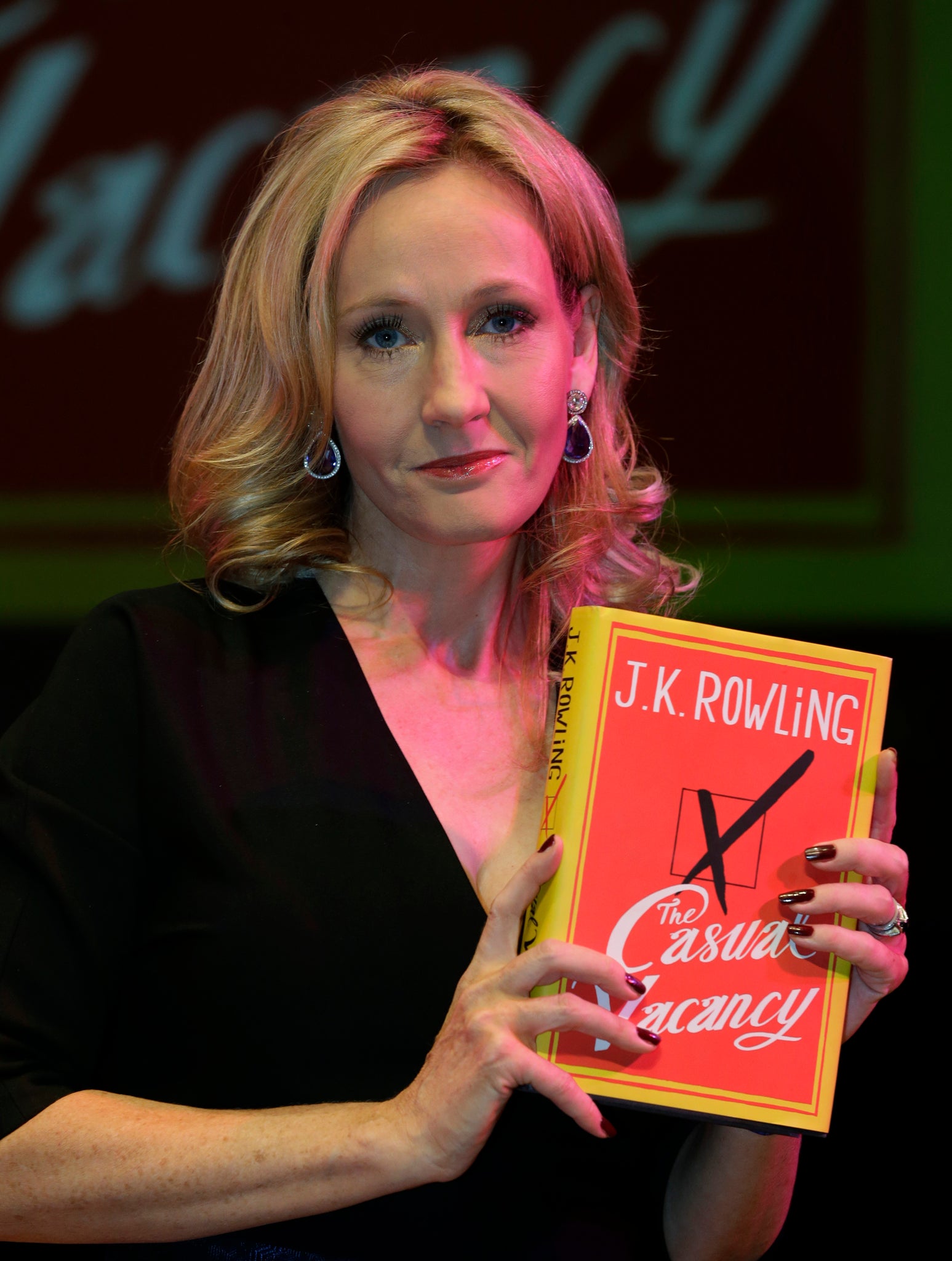 JK Rowling with The Casual Vacancy which is set to be turned into a BBC1 drama