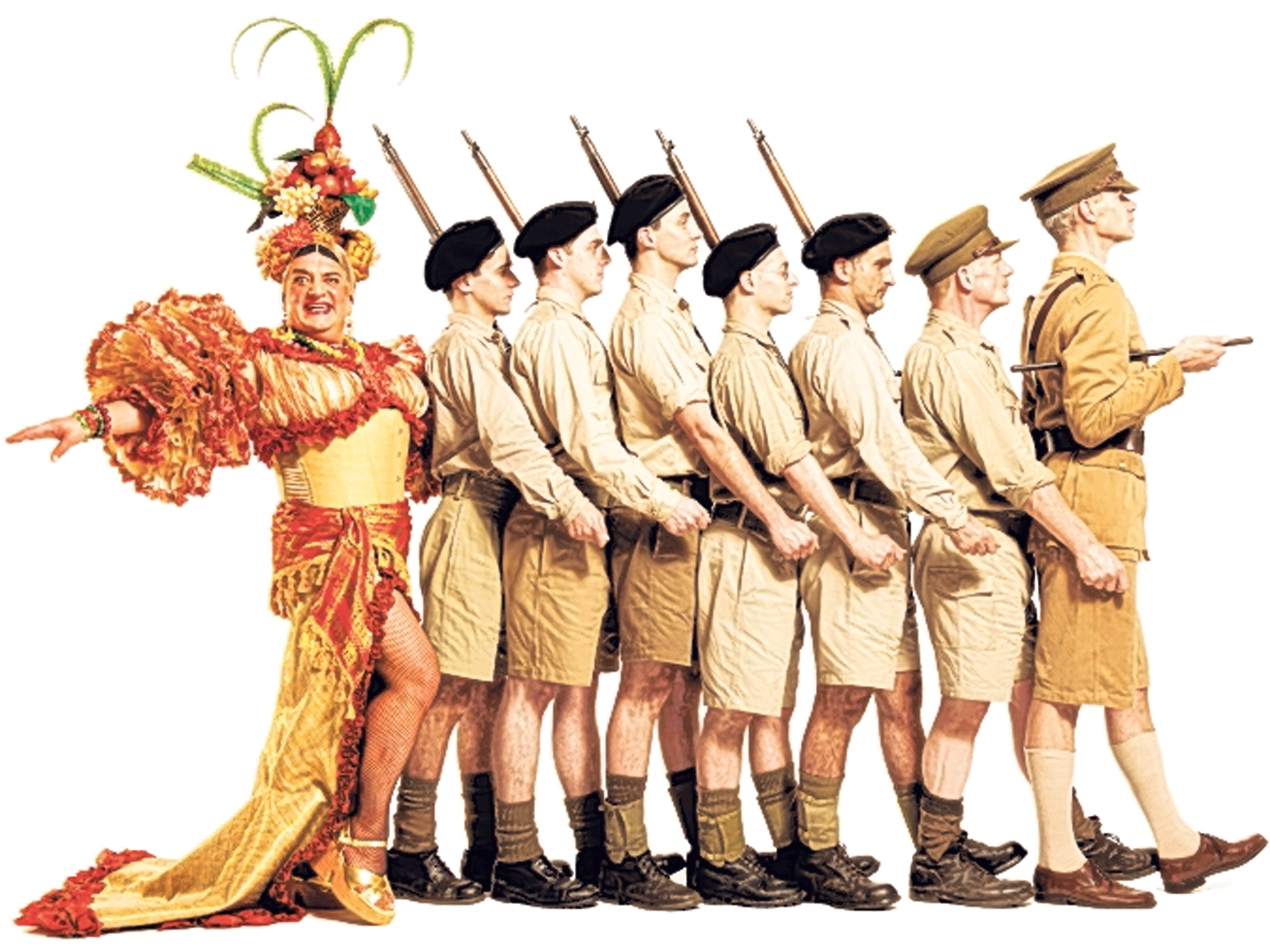 Made up: Simon Russell Beale as Carmen Miranda