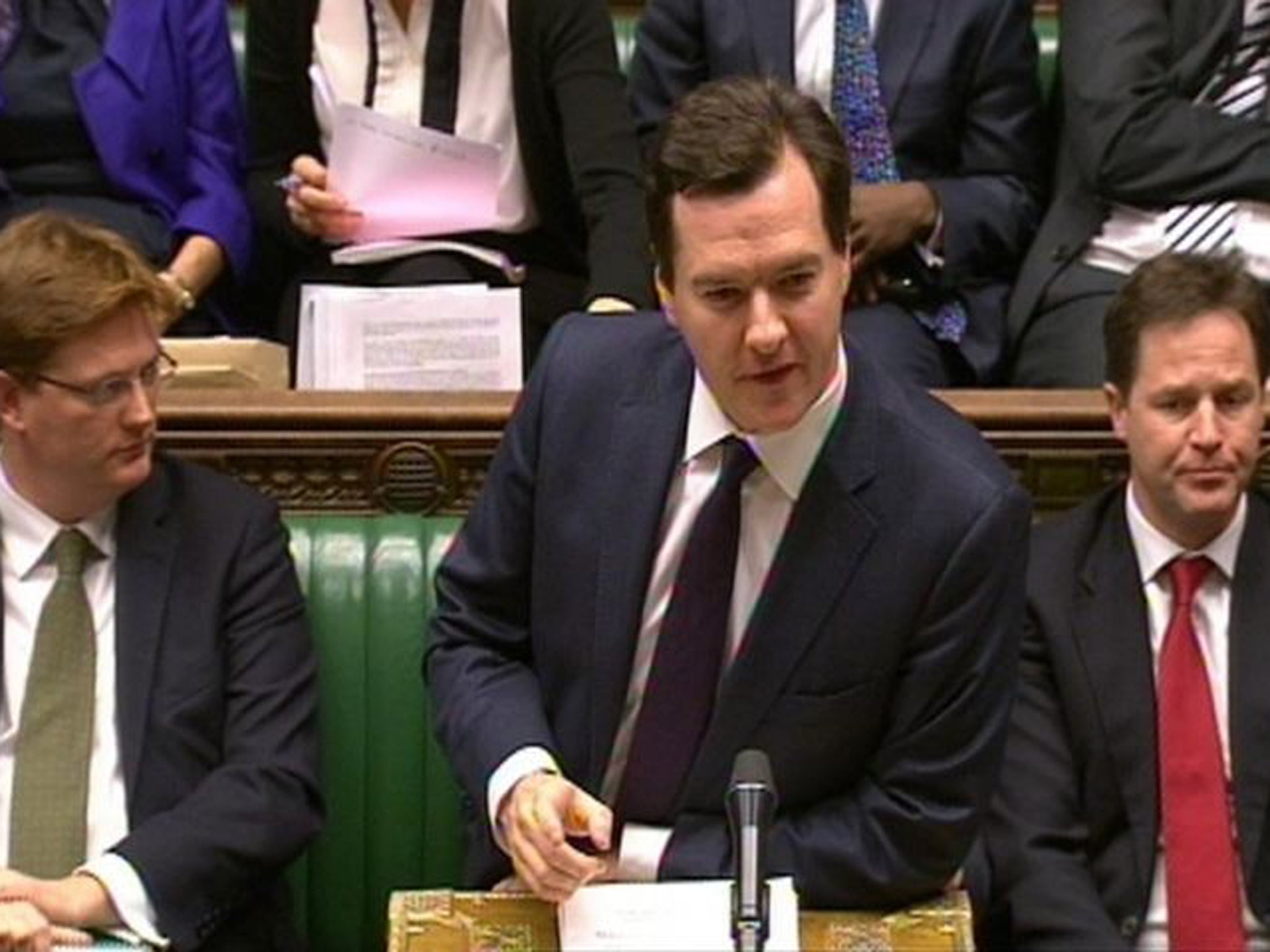 Chancellor of the Exchequer Georger Osborne delivers his Autumn Statement to MPs in the House of Commons