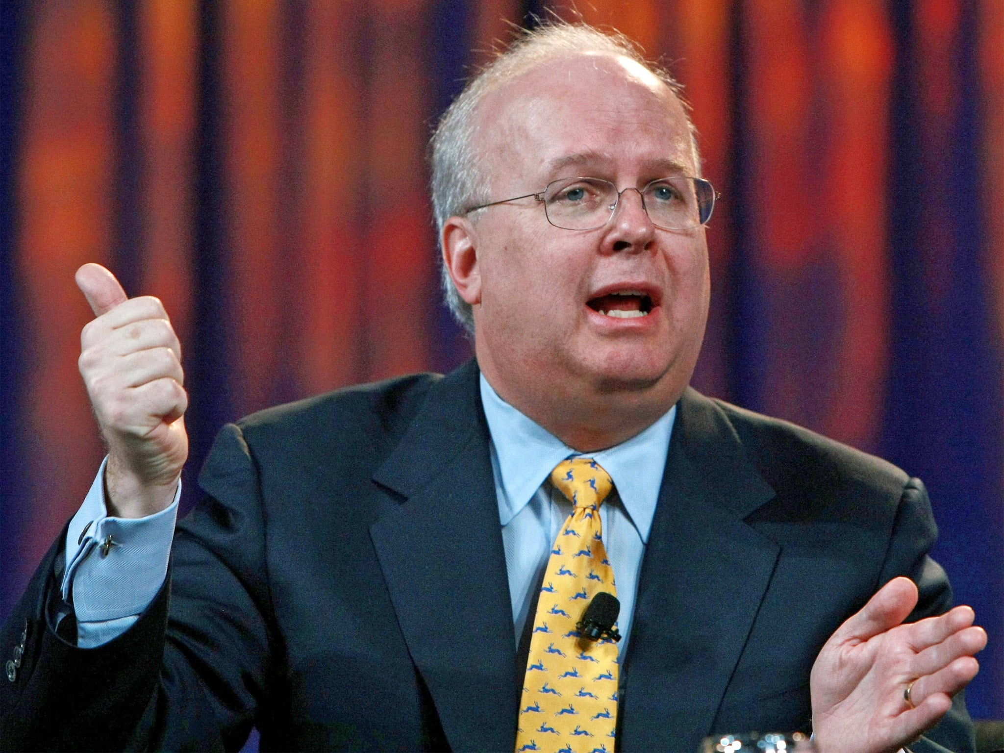 Karl Rove served as deputy White House chief of staff to President George W Bush