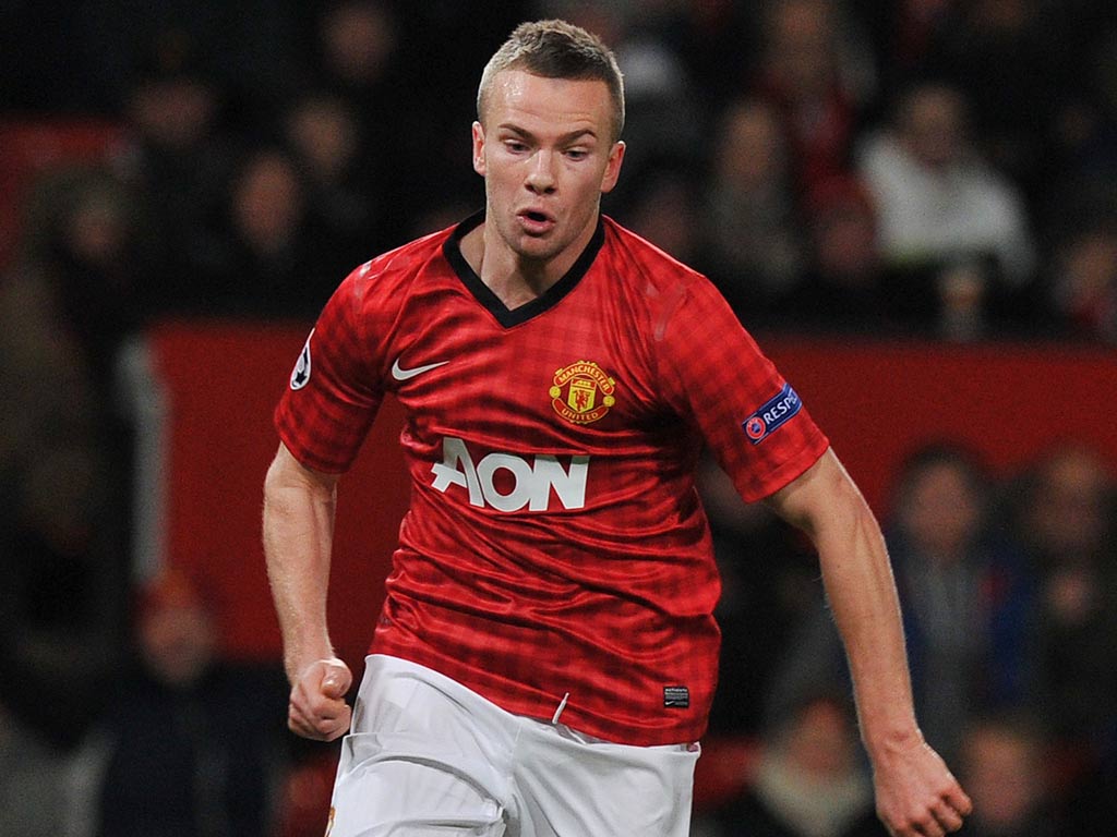 Manchester United midfielder Tom Cleverley