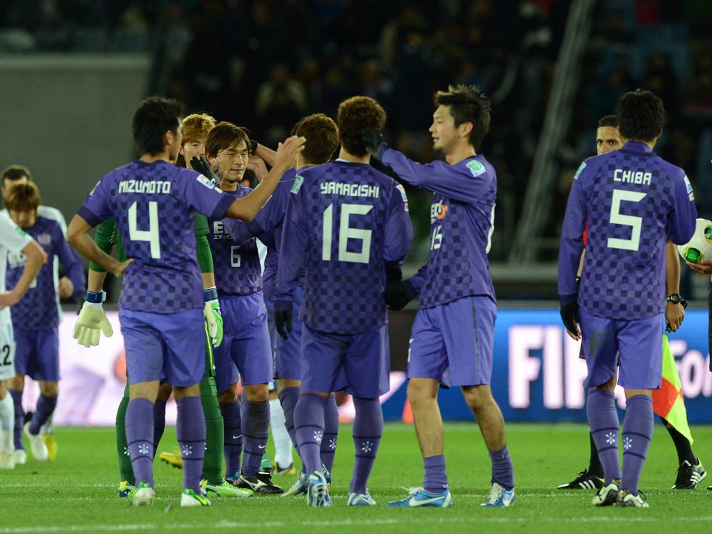 Hiroshima celebrate victory in the Club World Cup