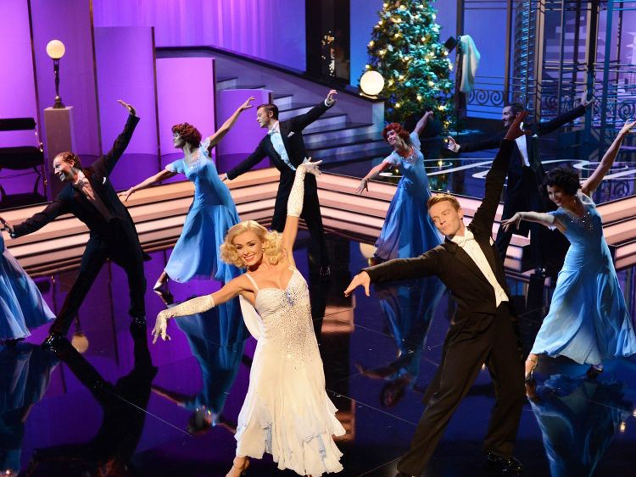 “Shrieking”: Katherine Jenkins in a number from her ITV special, ‘Steppin’ Out with...’