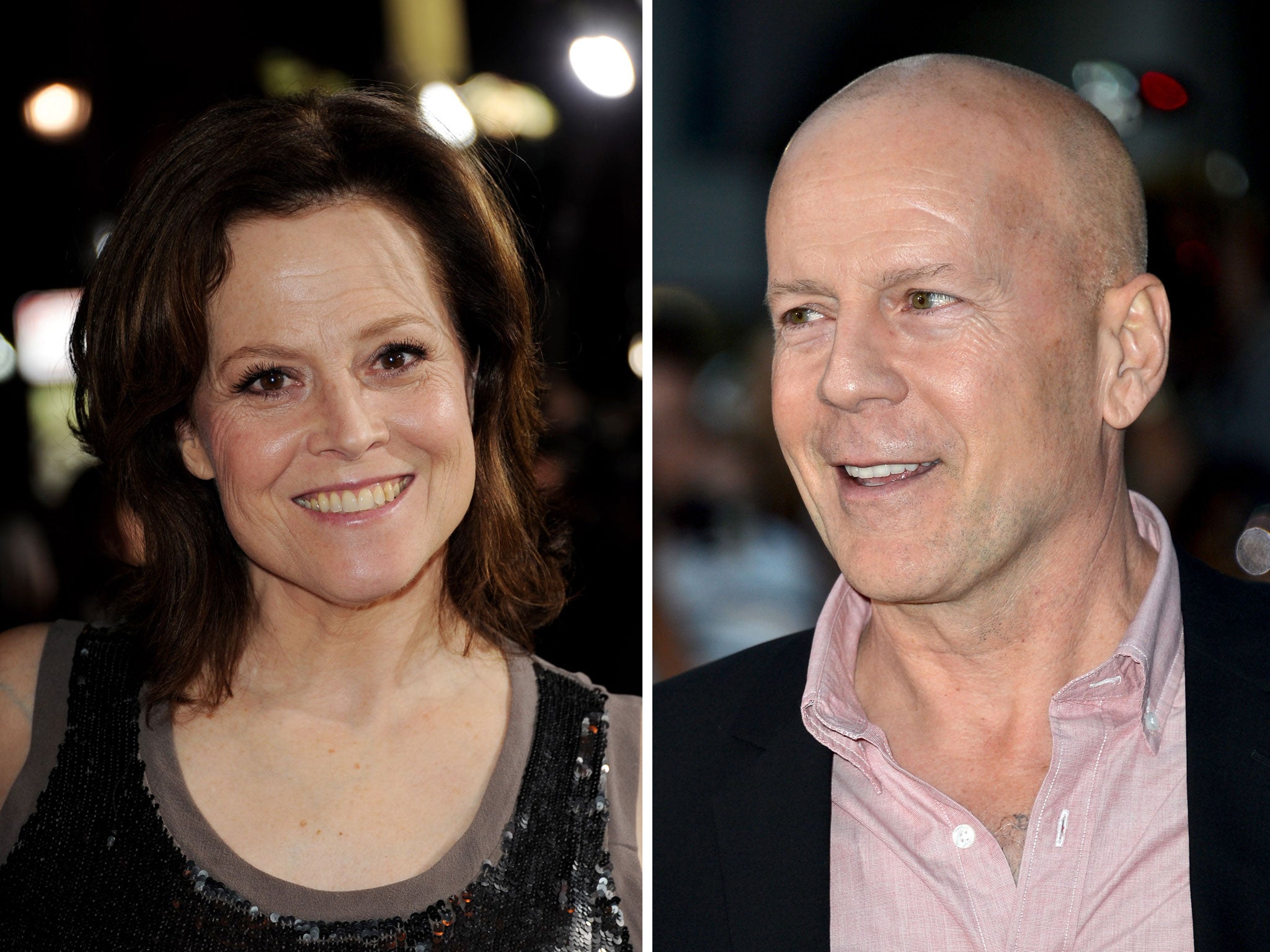 Sigourney Weaver and Bruce Willis