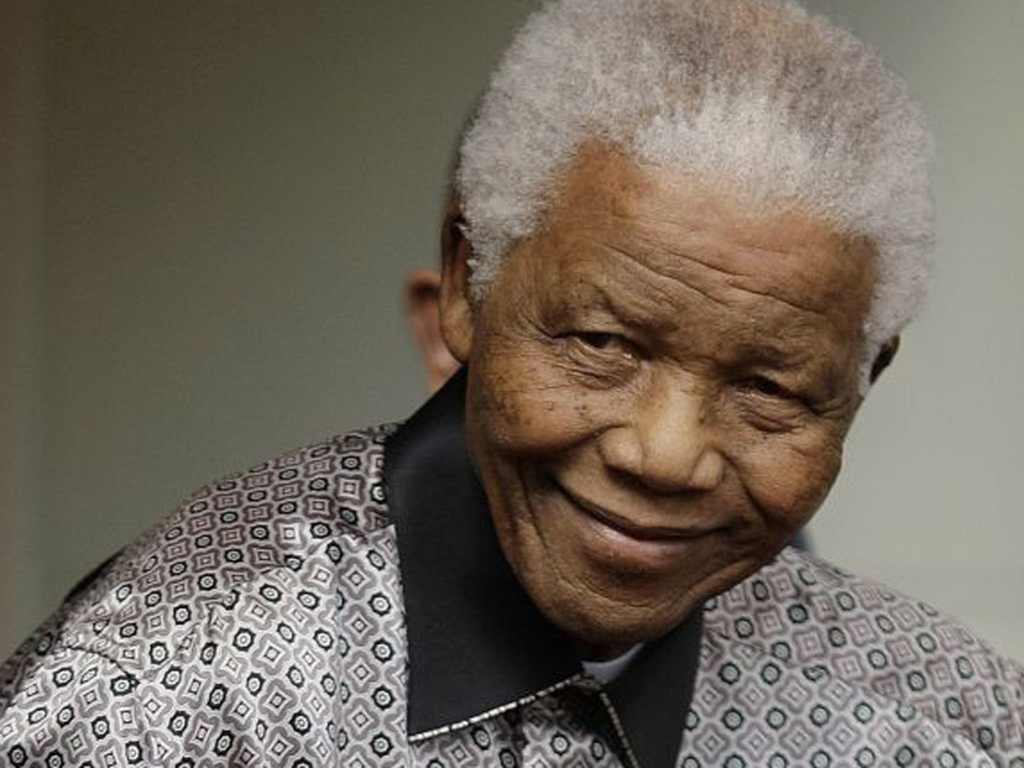 Nelson Mandela in 2008