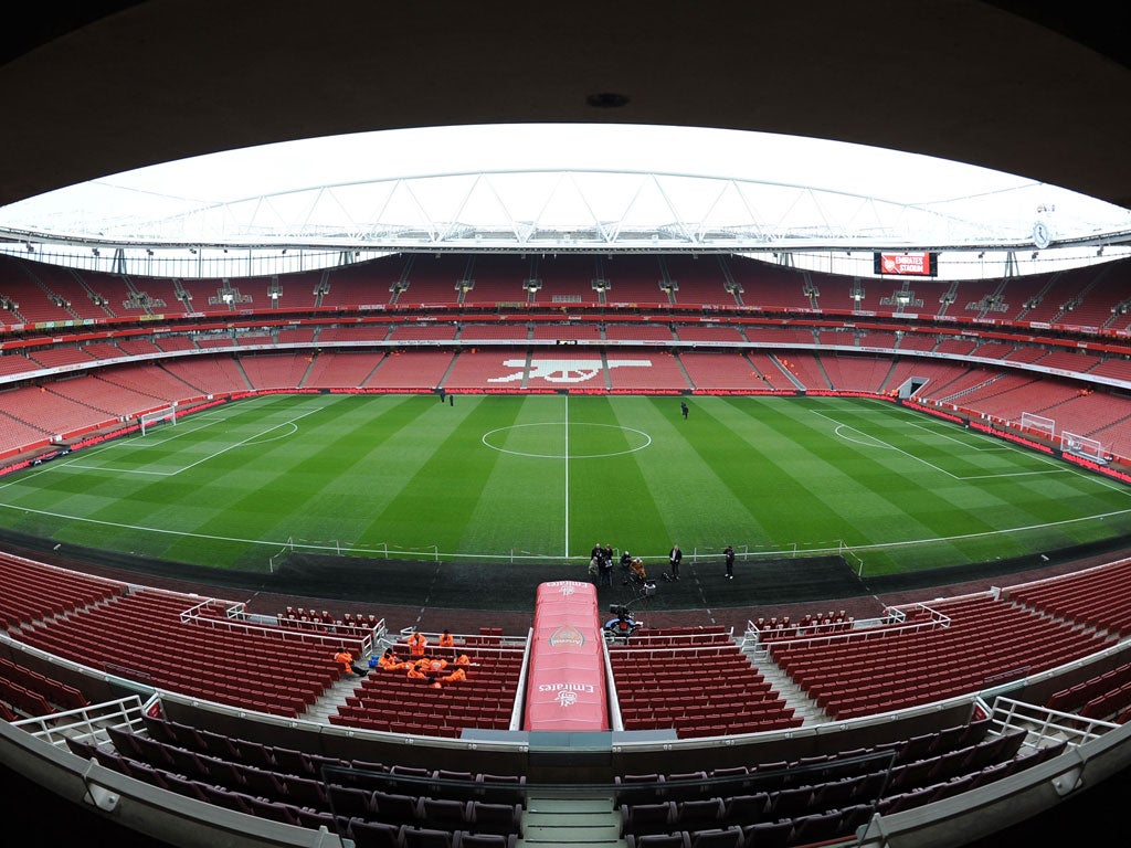 A general view of Emirates Stadium