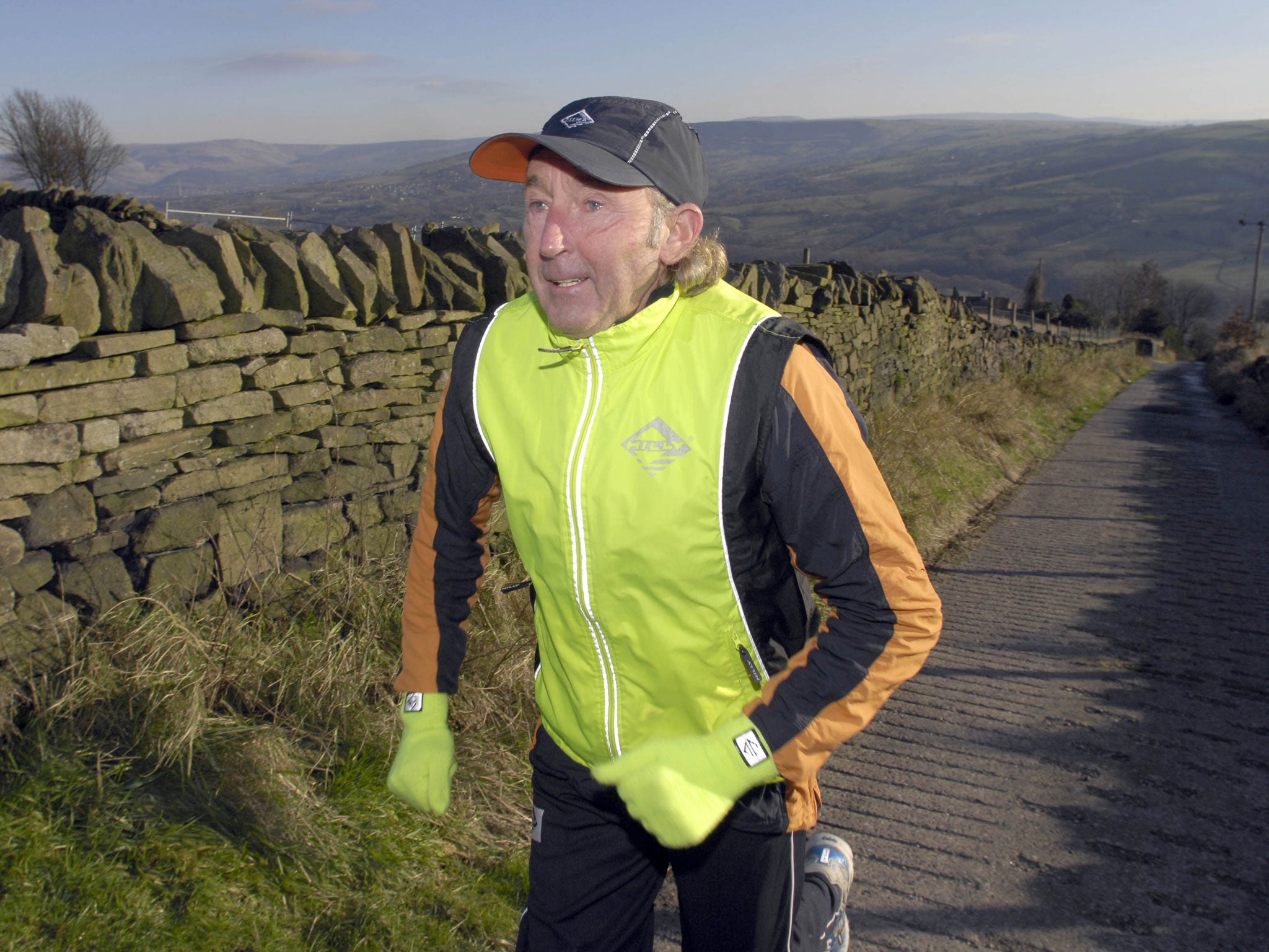 Marathon man: Ron Hill still pounds the roads near Hyde today