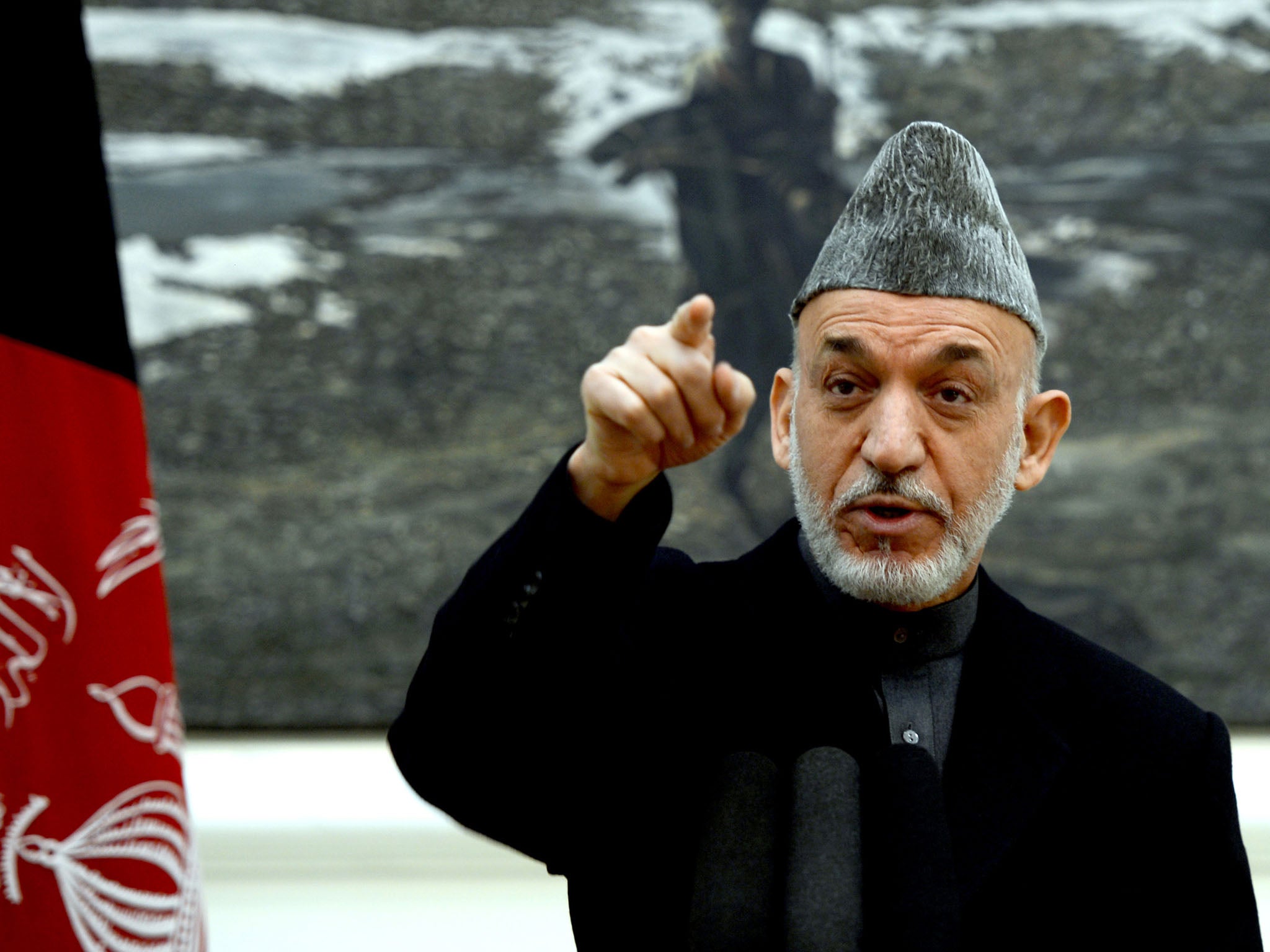 Afghan President Hamid Karzai