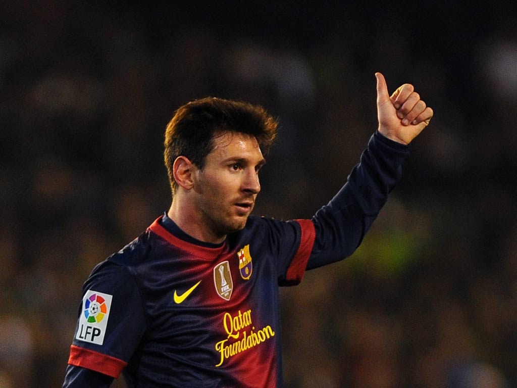 Barcelona forward Lionel Messi