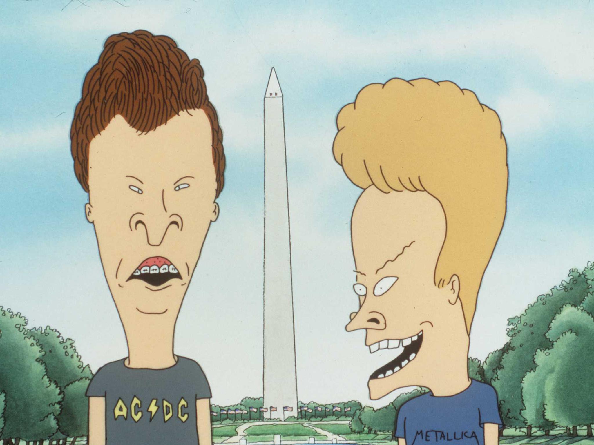 1997: Beavis (Right) And Butt-Head From The Movie Beavis And Butt-Head Do America