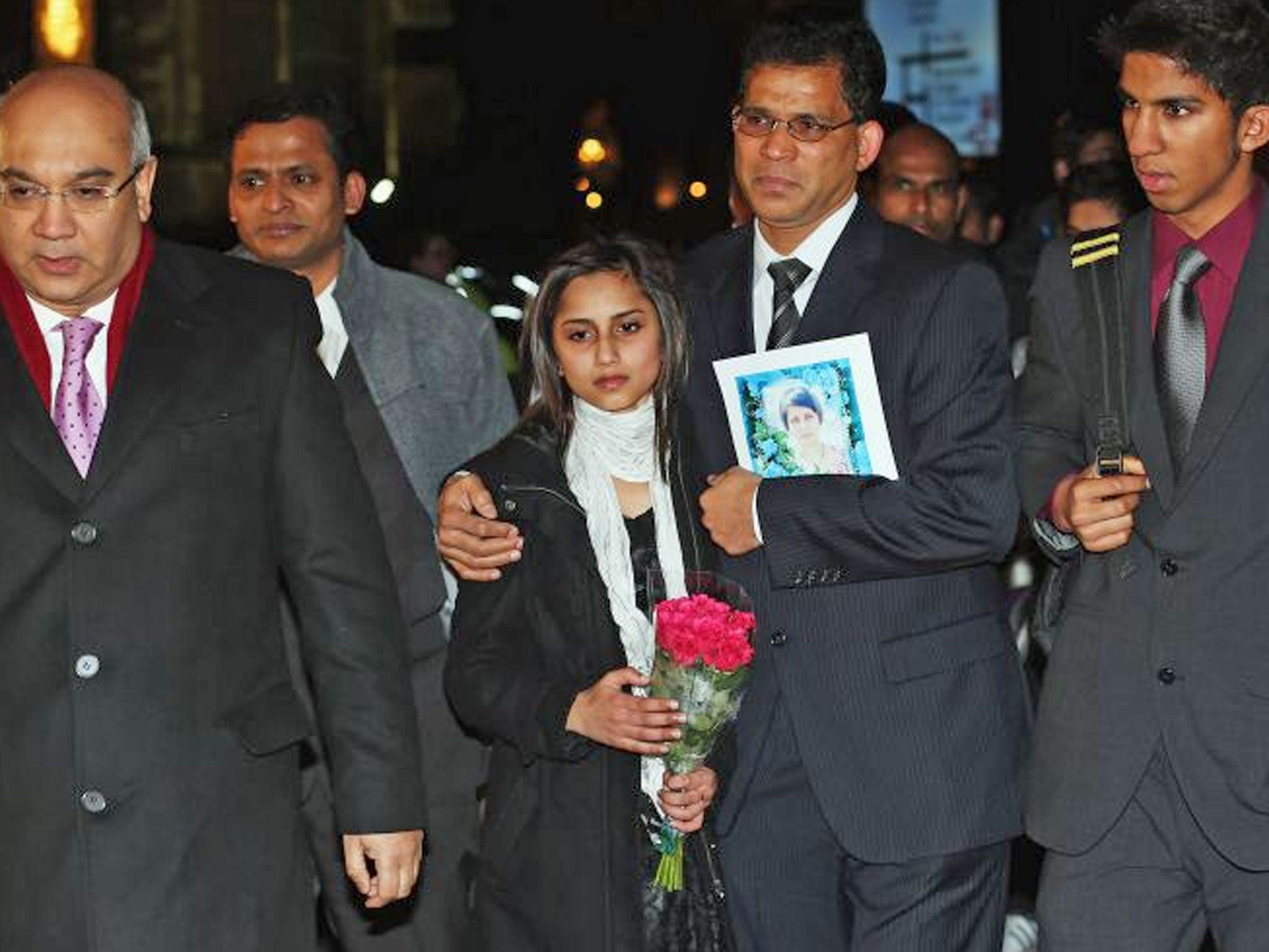The Saldanha family with MP Keith Vaz