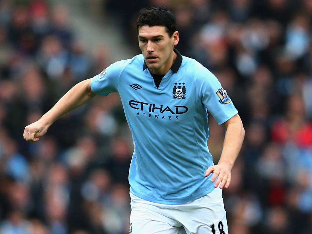 Manchester City midfielder Gareth Barry