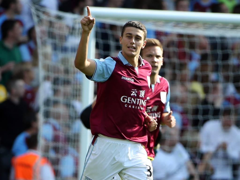 Aston Villa defender Matt Lowton