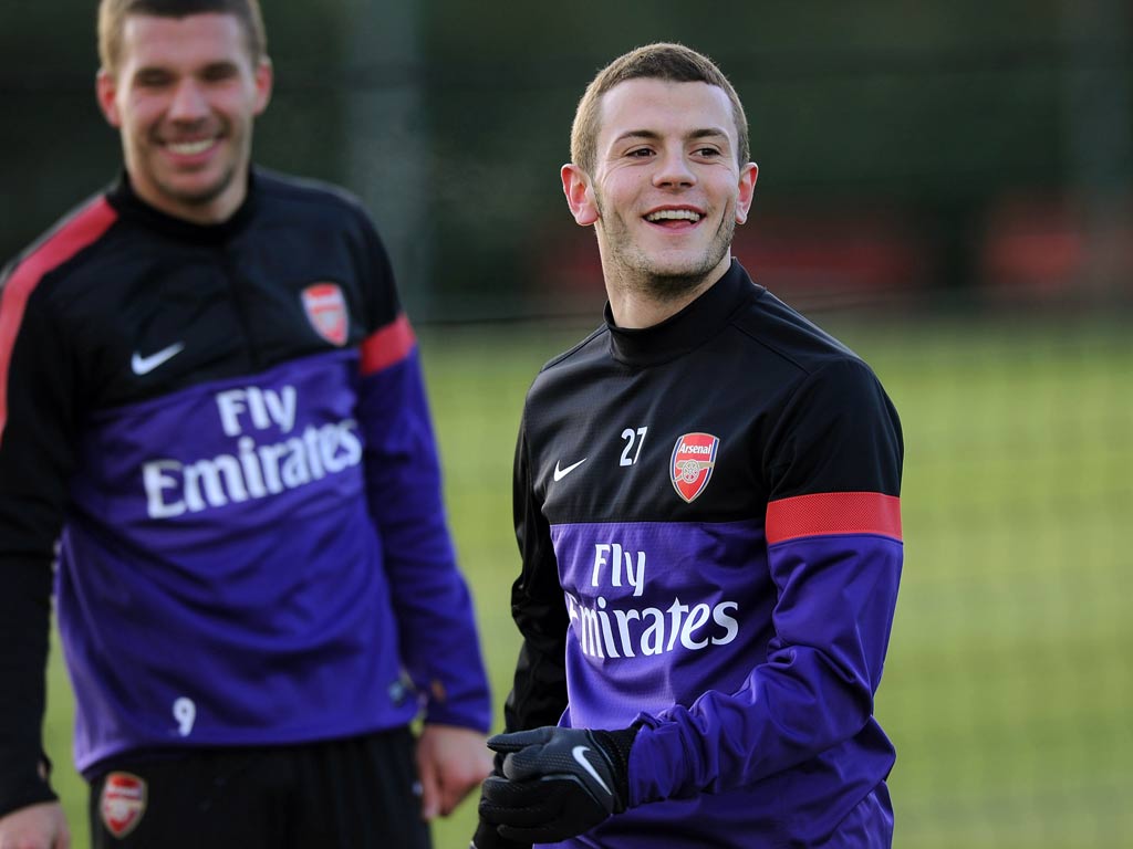 Arsenal midfielder Jack Wilshere