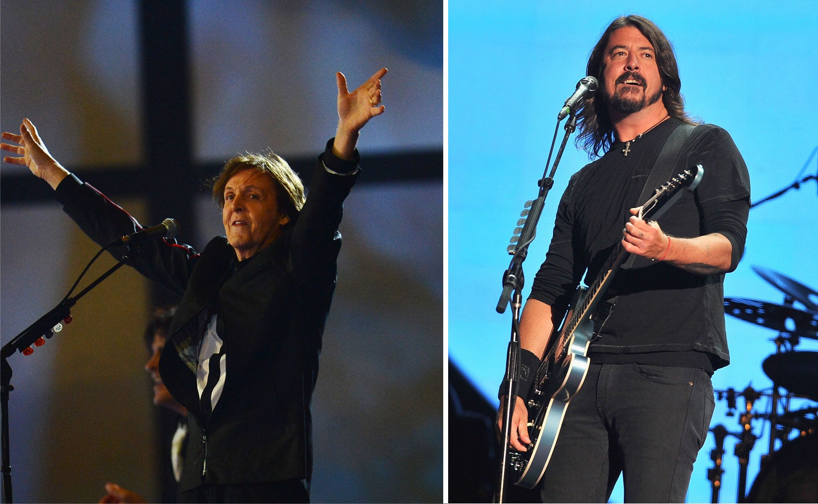 Paul McCartney and Dave Grohl