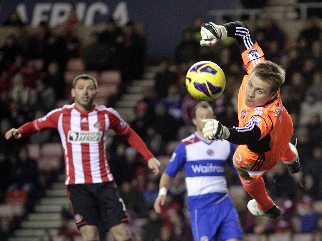 Sunderland goalkeeper Simon Mignolet
