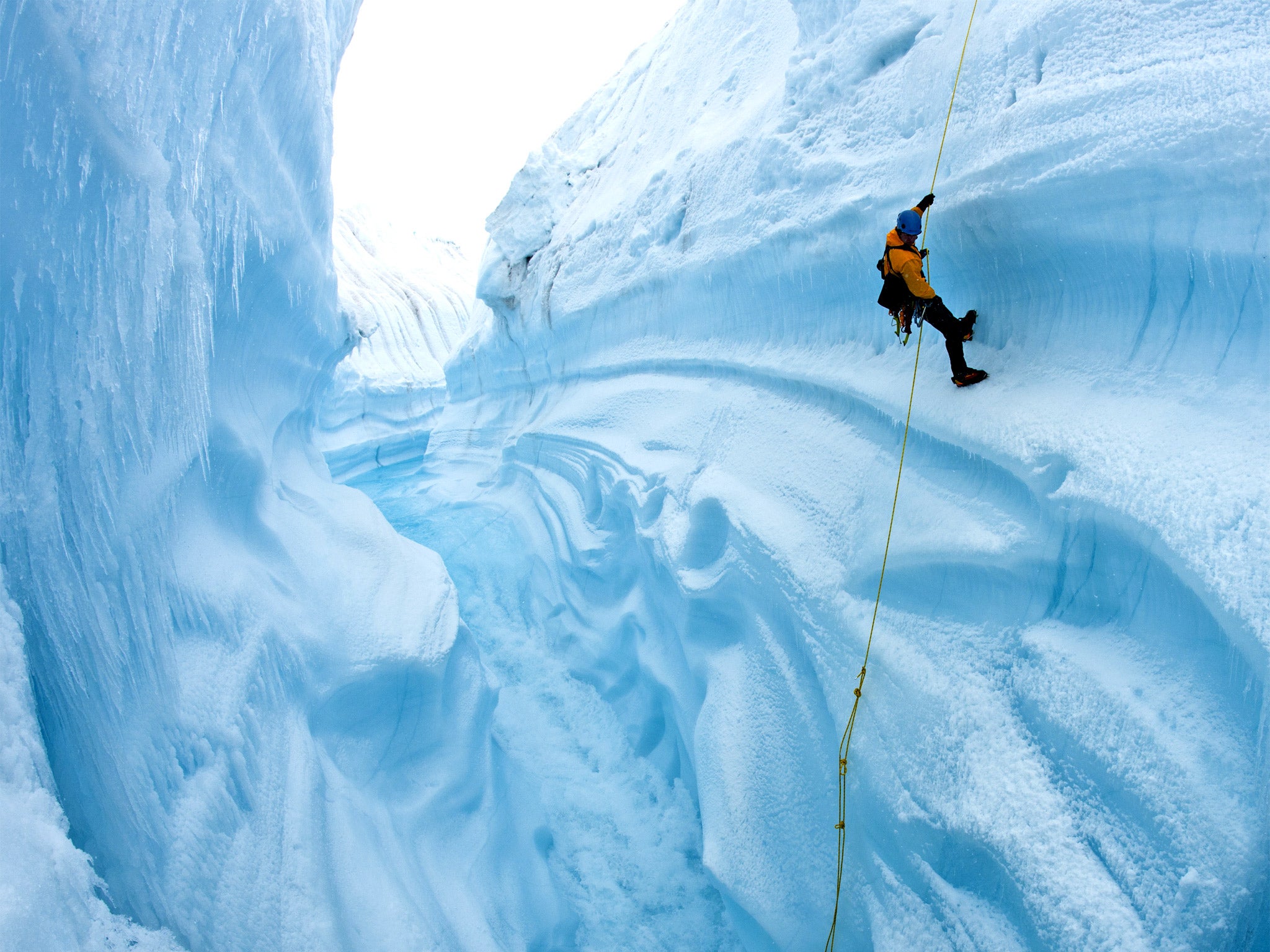 The ice men cometh: Balog's shot of a colleague on the Extreme Ice Survey